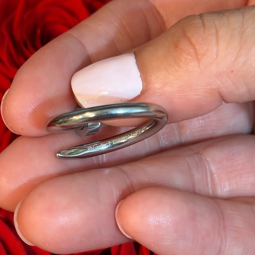 Screw Ring Silver with stamp